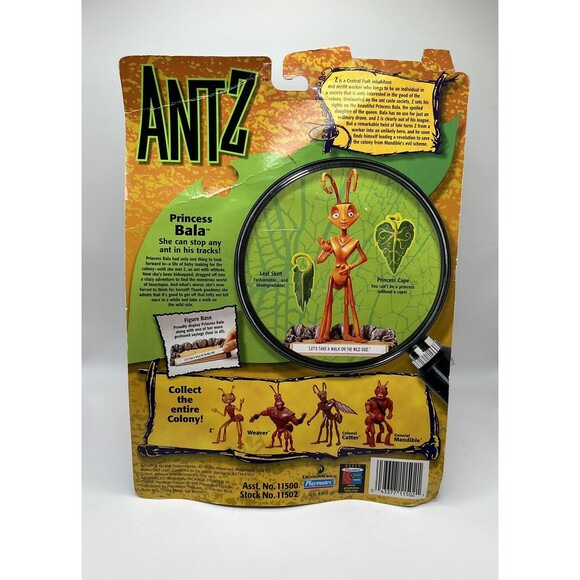 Vintage 1998 Dreamworks Antz Playmates Action Figure Princess Bala New Unopened - Picture 8 of 9